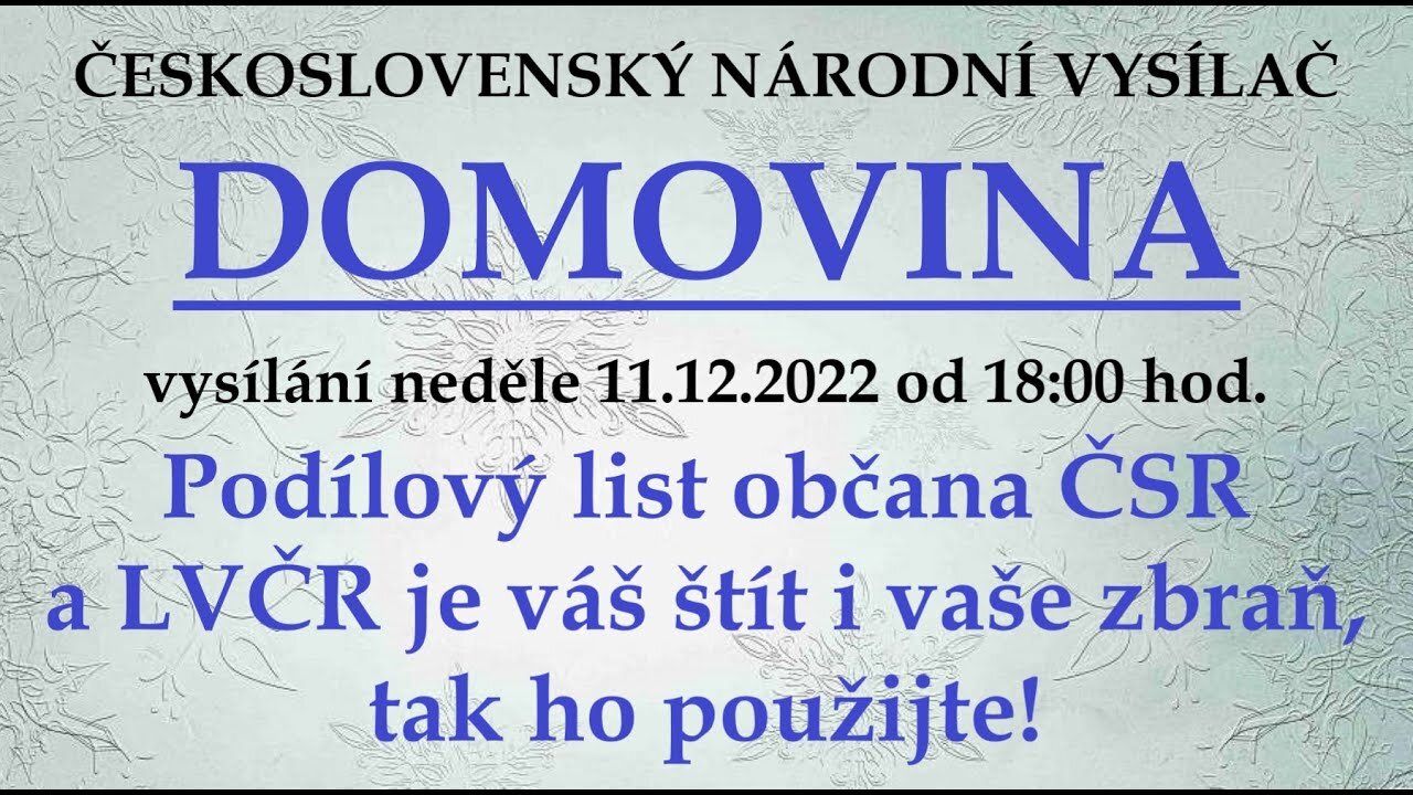 Podílový list občana ČSR a LVČR je váš štít i vaše zbraň, tak ho použijte! | vysílání 11.12. 2022