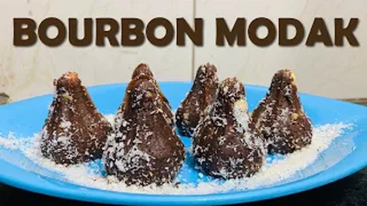 BOURBON MODAK | BOURBON BISCUIT MODAK | BISCUIT MODAK | GANESH CHATURTHI SPECIAL |5 MIN QUICK RECIPE