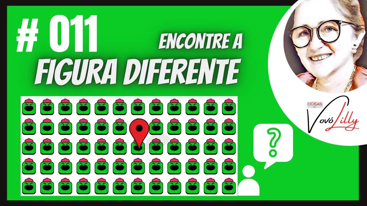 ENCONTRE A FIGURA DIFERENTE | # 011 | FIND THE DIFFERENT FIGURE