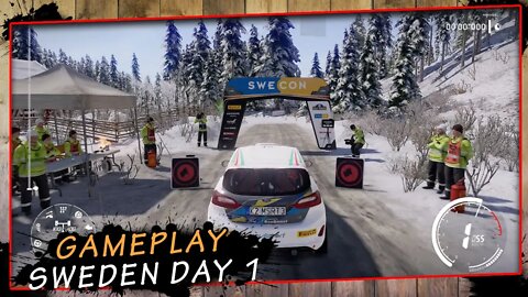 WRC 9, Sweden, Day 1 - Gameplay PT-BR #1