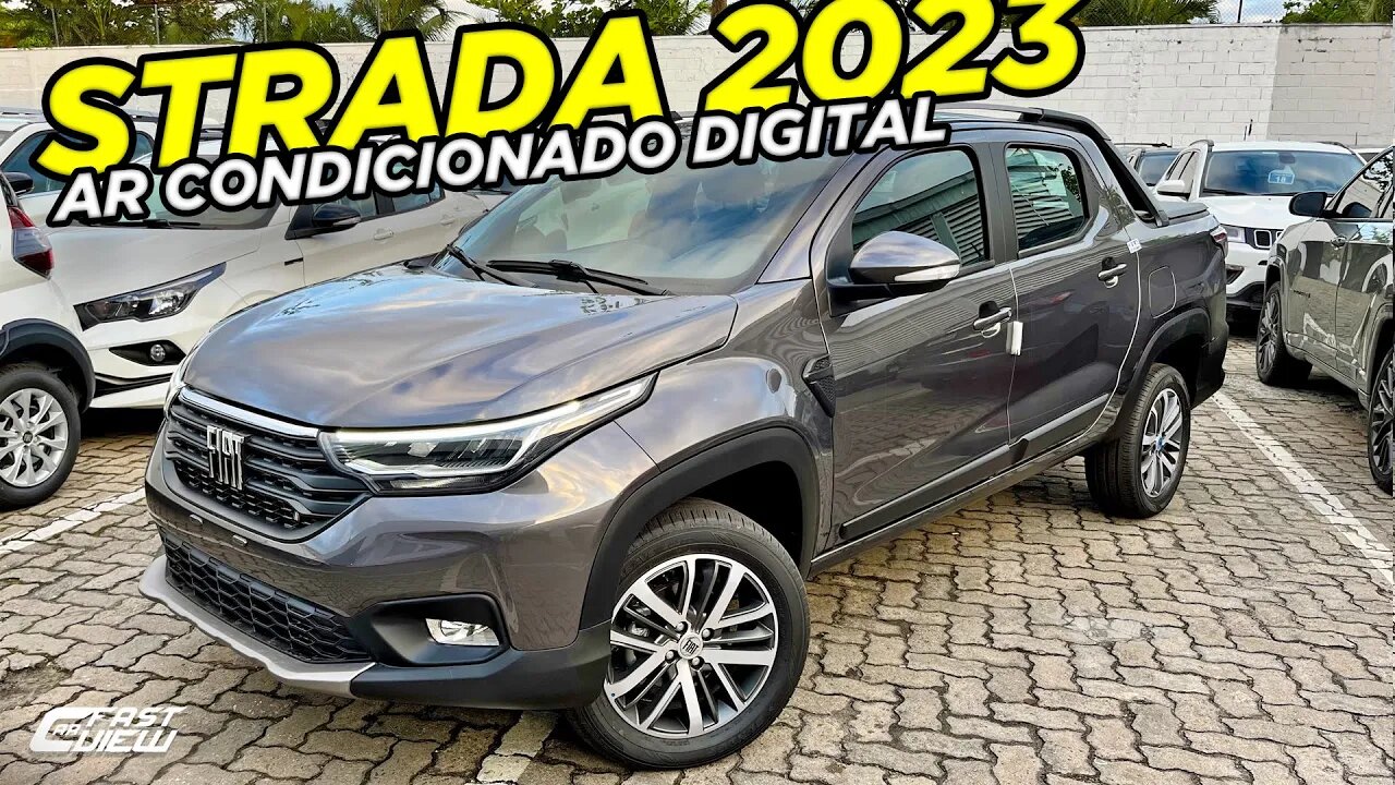 NOVA FIAT STRADA VOLCANO CVT 2023 INOVOU DE NOVO TRAZENDO AR DIGITAL E FICOU MAIS CARA!