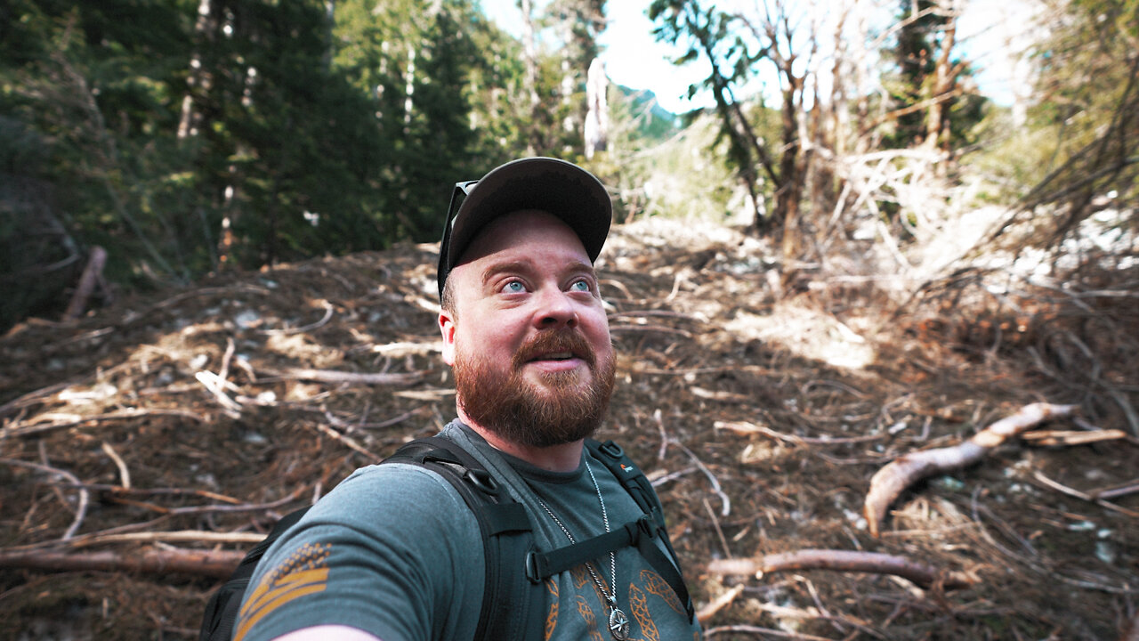 We hiked across an avalanche!