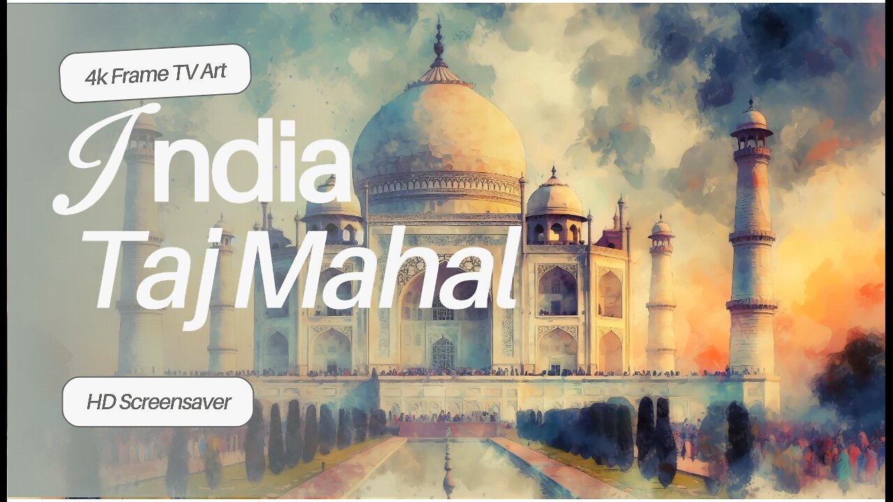 The Taj Mahal: A Watercolor Tribute to India's Monumental Love