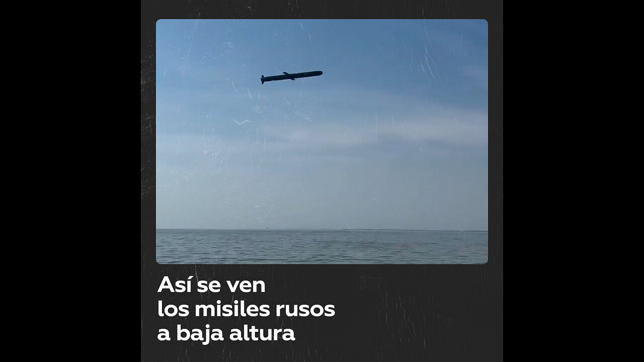 Pescadores graban misiles rusos en vuelo rasante