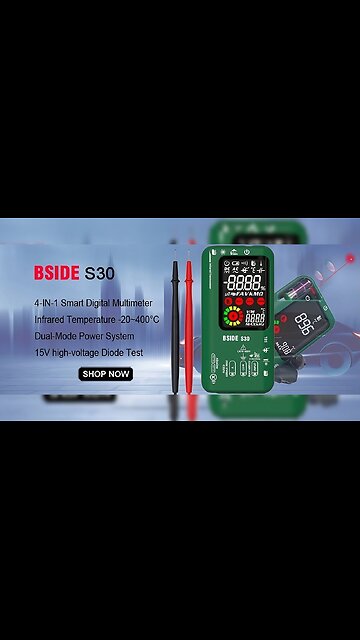 Smart True Rechargeable Digital Multimeter Infrared Temperature Tester