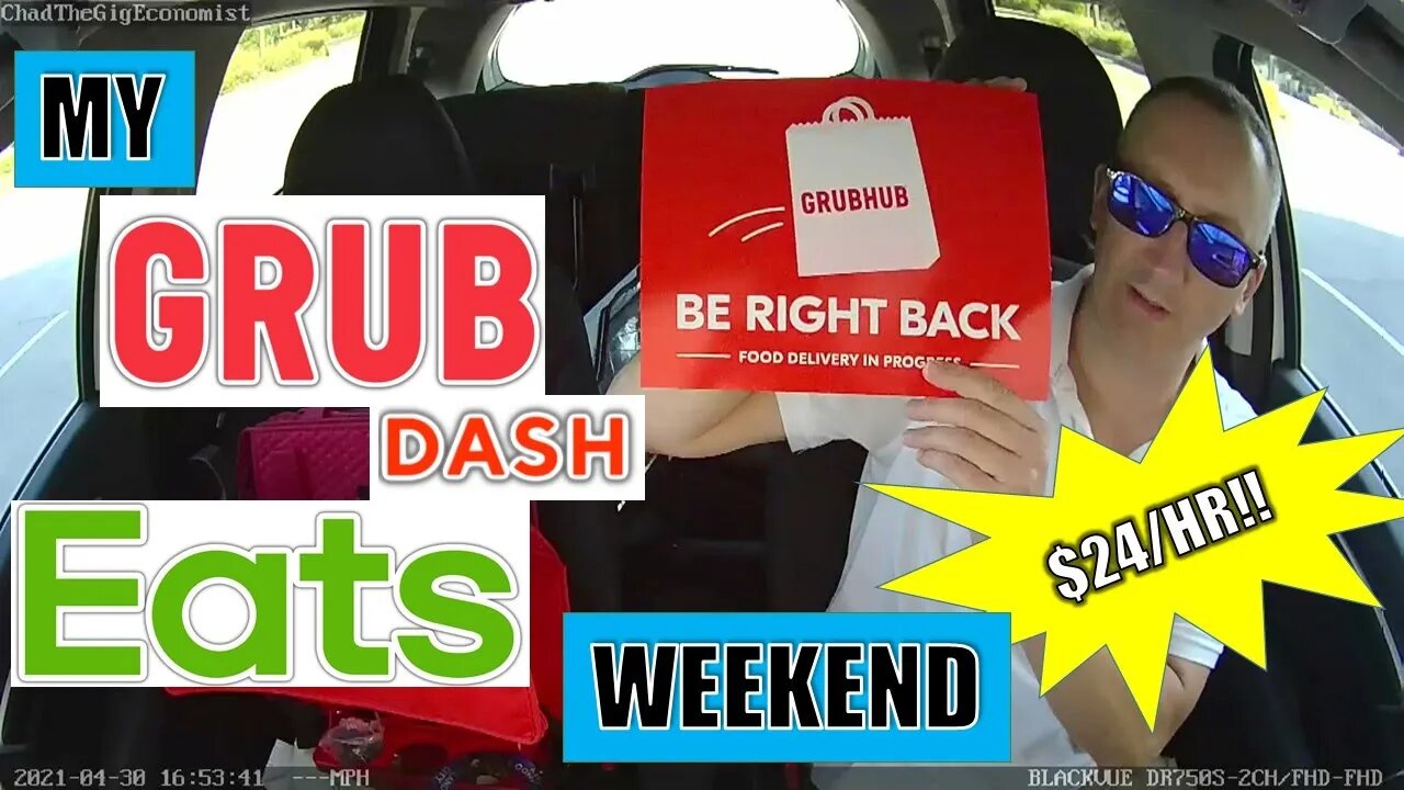 My GrubDashEats Weekend | Chad's Ride Along Vlog for 4/30-5/2/21