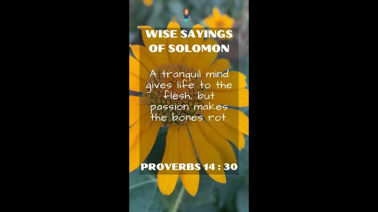 Proverbs 14:30 | NRSV Bible | Wise Sayings of Solomon