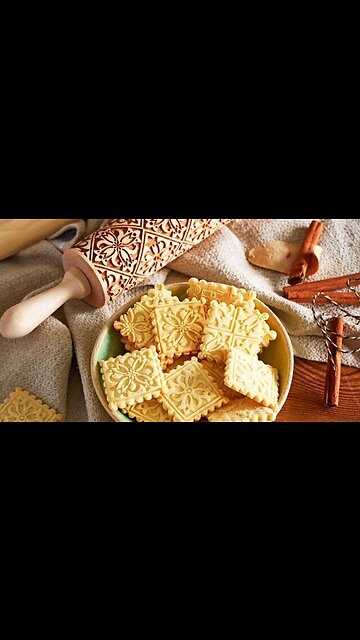 Rolling pin for Embossing Baking Patterns