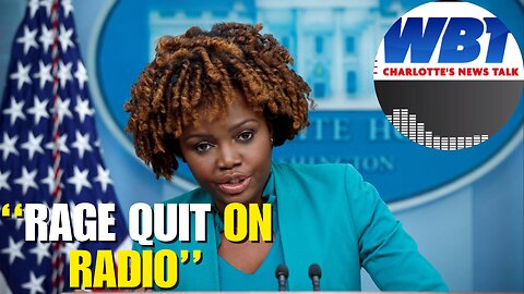 Karine Jean Pierre RAGE QUITS during a radio call after being confronted on Joe Biden having Demetia