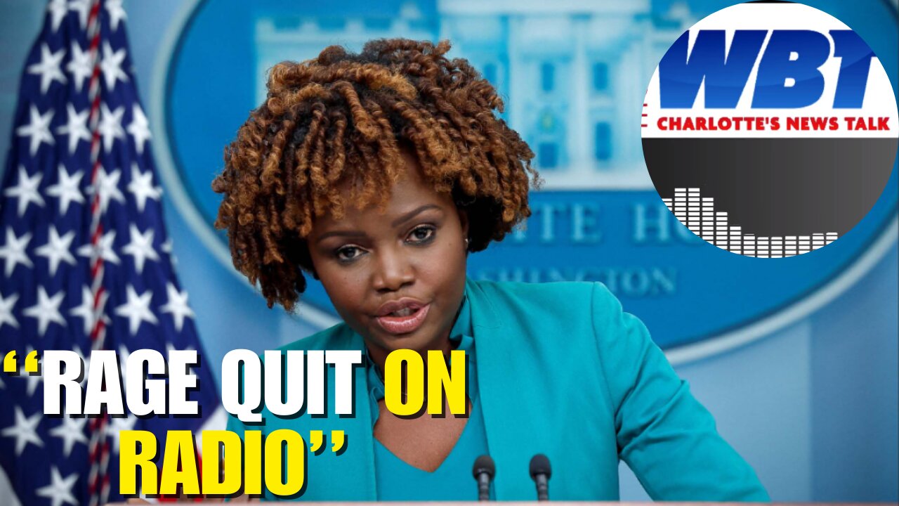 Karine Jean Pierre RAGE QUITS during a radio call after being confronted on Joe Biden having Demetia