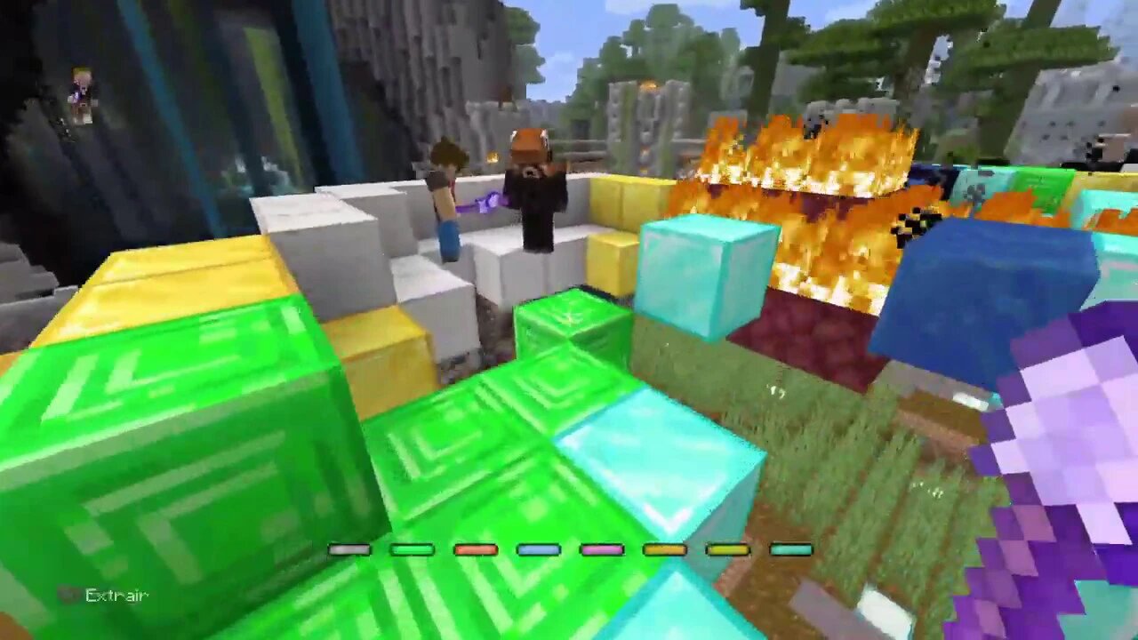 Jogando minijogos de Minecraft com klecksfirebr