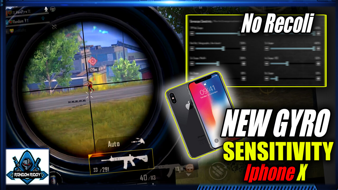 NEW GYRO SENSITIVITY FOR IPHONE X 🔥 | PUBG Mobile