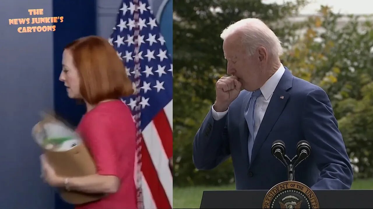 Psaki on Biden's cough: "He is doing great.. He's got some allergies."