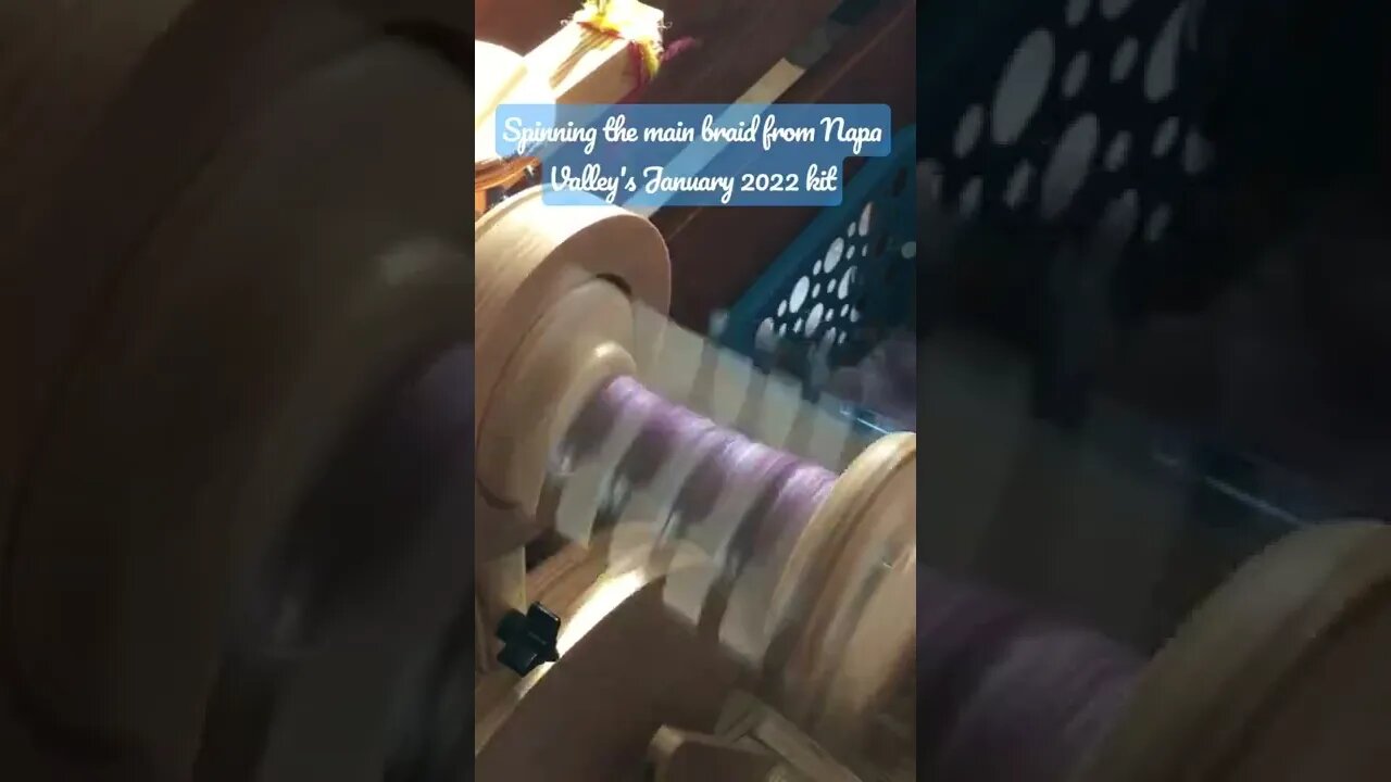 Spinning Napa Valley Fiber's January 2022 Main Braid