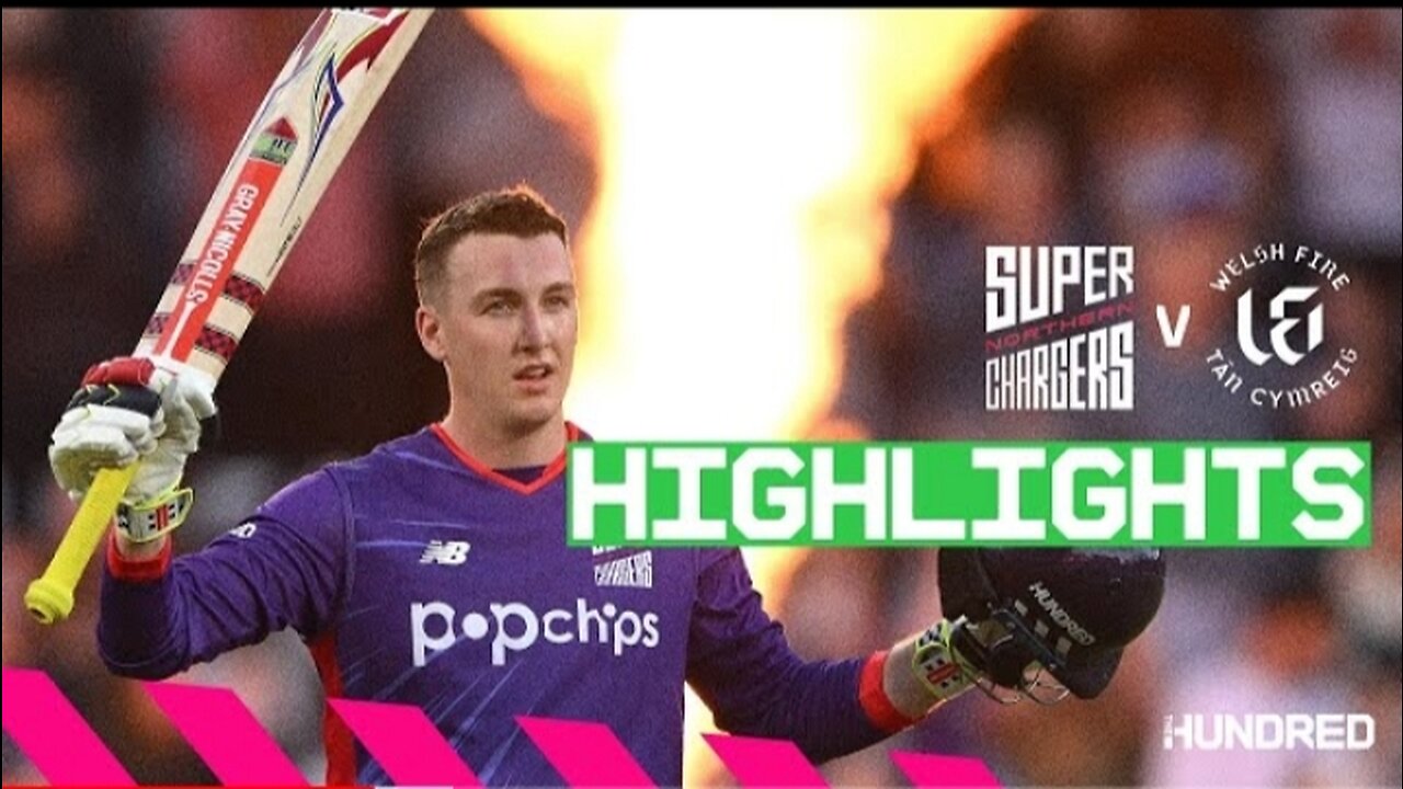 Brook Smashes Fastest Hundred | Highlights - Northern Superchargers v Welsh Fire | The Hundred 2023