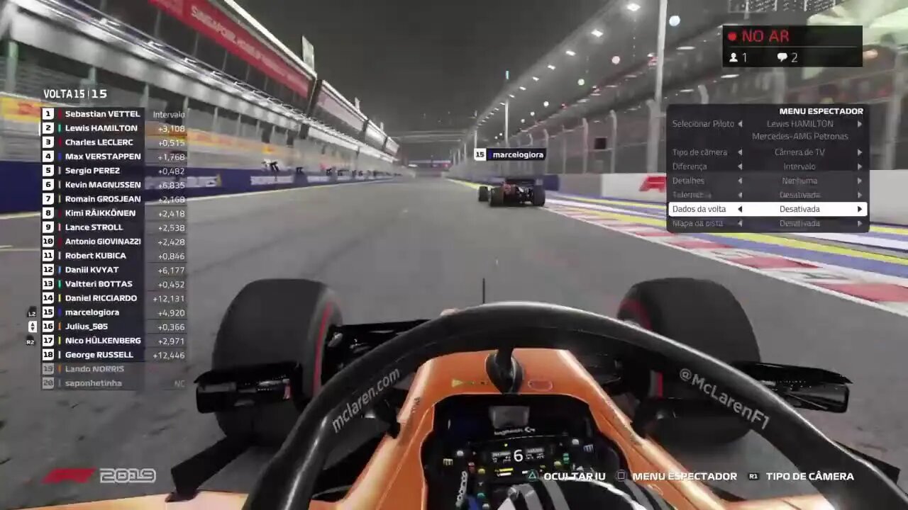 Live ao vivo de Formula 1