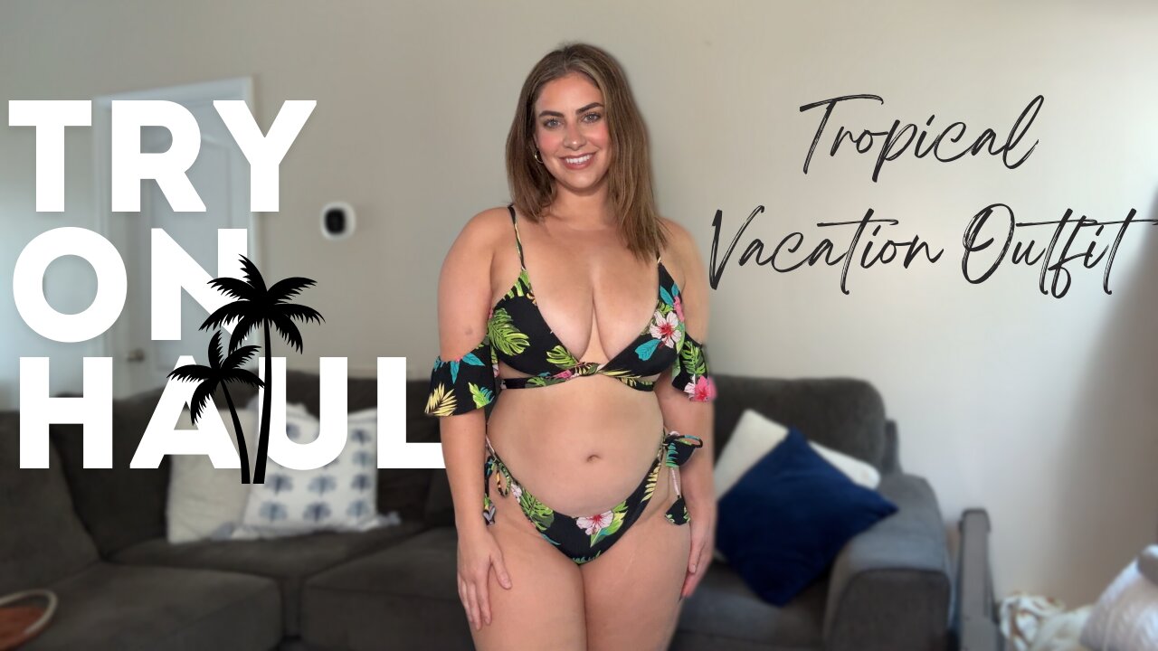 Try on Haul Tropical Vacation Outfit!