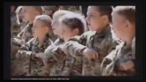 Azov NAZI children's training camp in Ukraine
