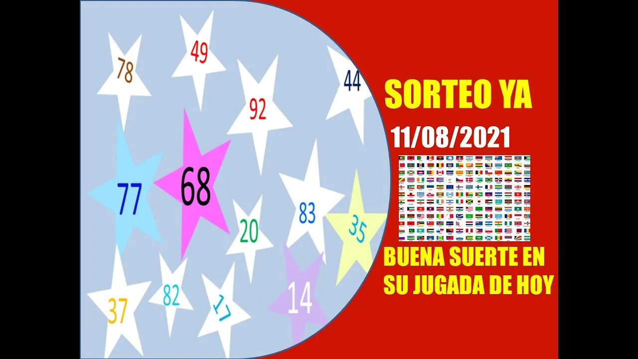 SORTEO YA NUMERO PROBABLE 11 AGOSTO 2021