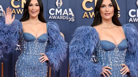 Kacey Musgraves Dazzles in Denim & Feathers at CMA Awards 2024