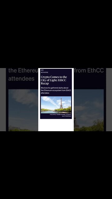 Ethereum Community Returned to Paris #france #paris #ethereum #cryptomash #cryptonews #AnsirAli