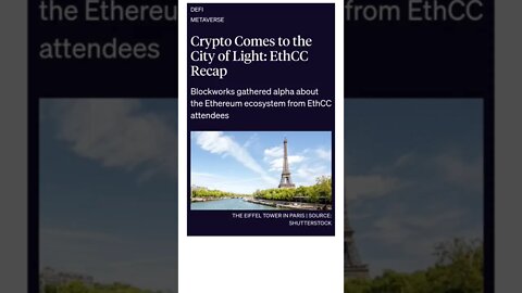 Ethereum Community Returned to Paris #france #paris #ethereum #cryptomash #cryptonews #AnsirAli
