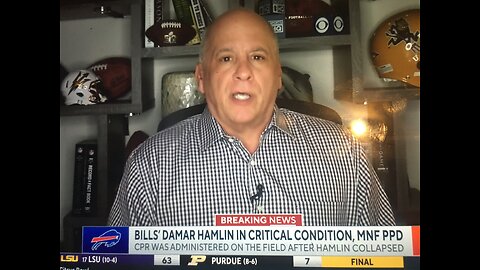 NFL Monday Night Football Damar Hamlin (Bills) DIES
