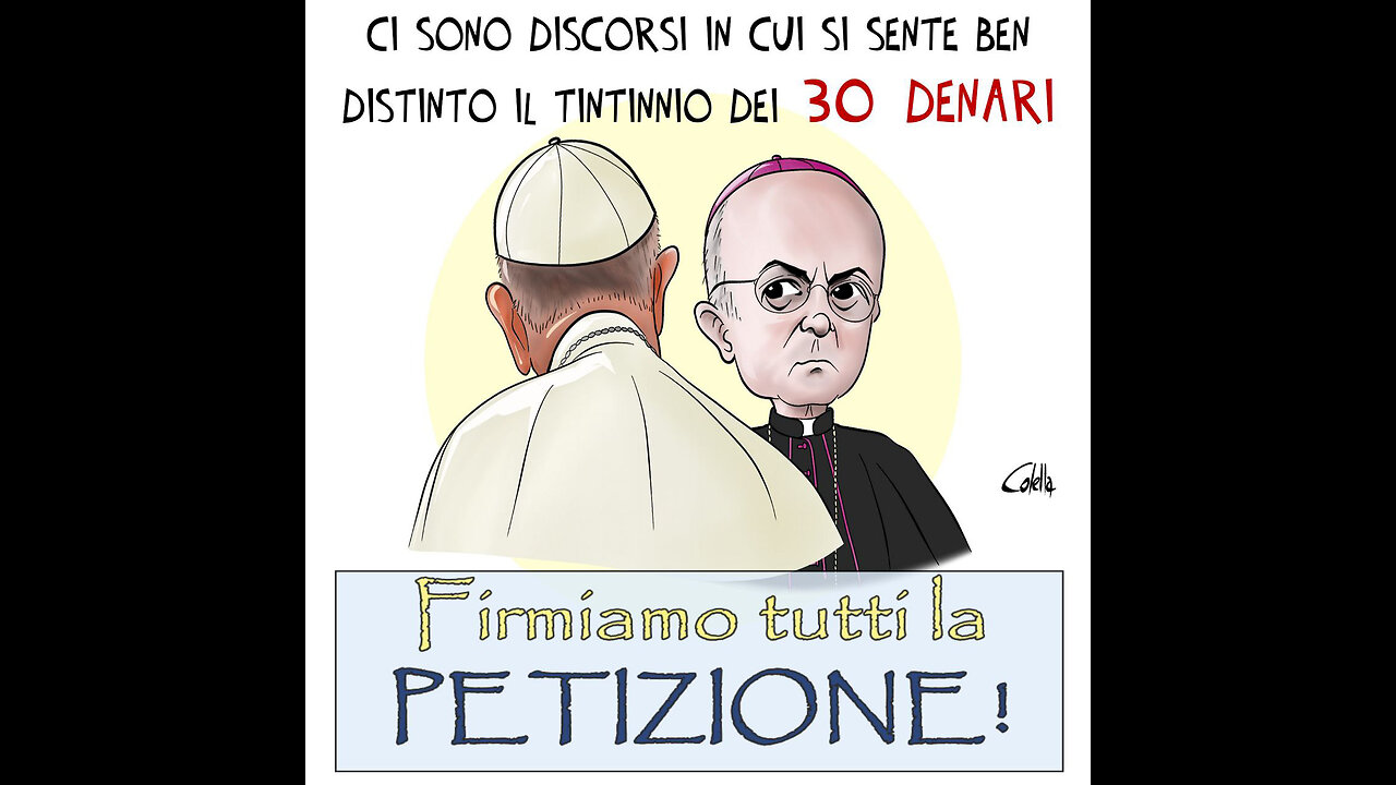 #MONSIGNOR VIGANÒ NON SI PIEGA!!😇💖🙏 #ECCO LE LIMPIDE PAROLE DELL'ARCIVESCOVO CHE, #SECONDO CIONCI👿... SI ERA “VENDUTO A BERGOGLIO PER TRENTA DENARI”...🛑VERGOGNA!!”👿👿👿=ORA I CORROTTI VENGONO AL PETTINE?!=