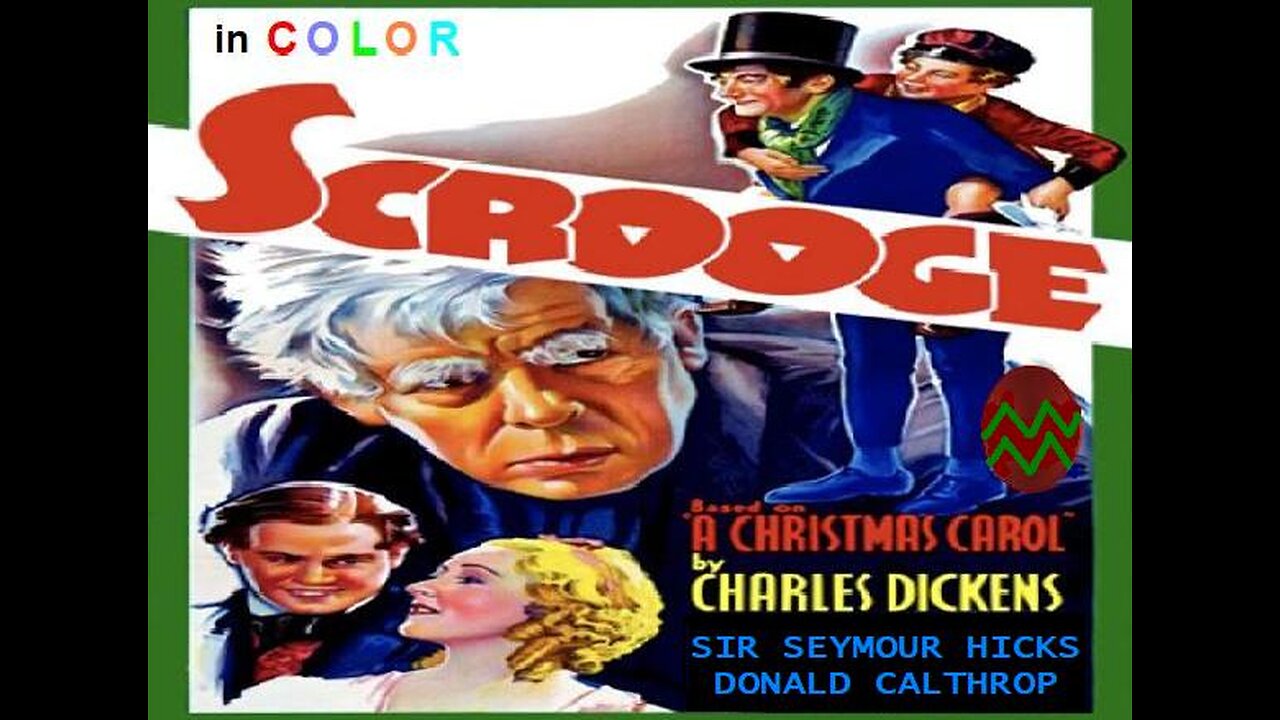 SCROOGE 1935 in COLOR Early British Version of Charles Dickens Christmas Carol FULL MOVIE