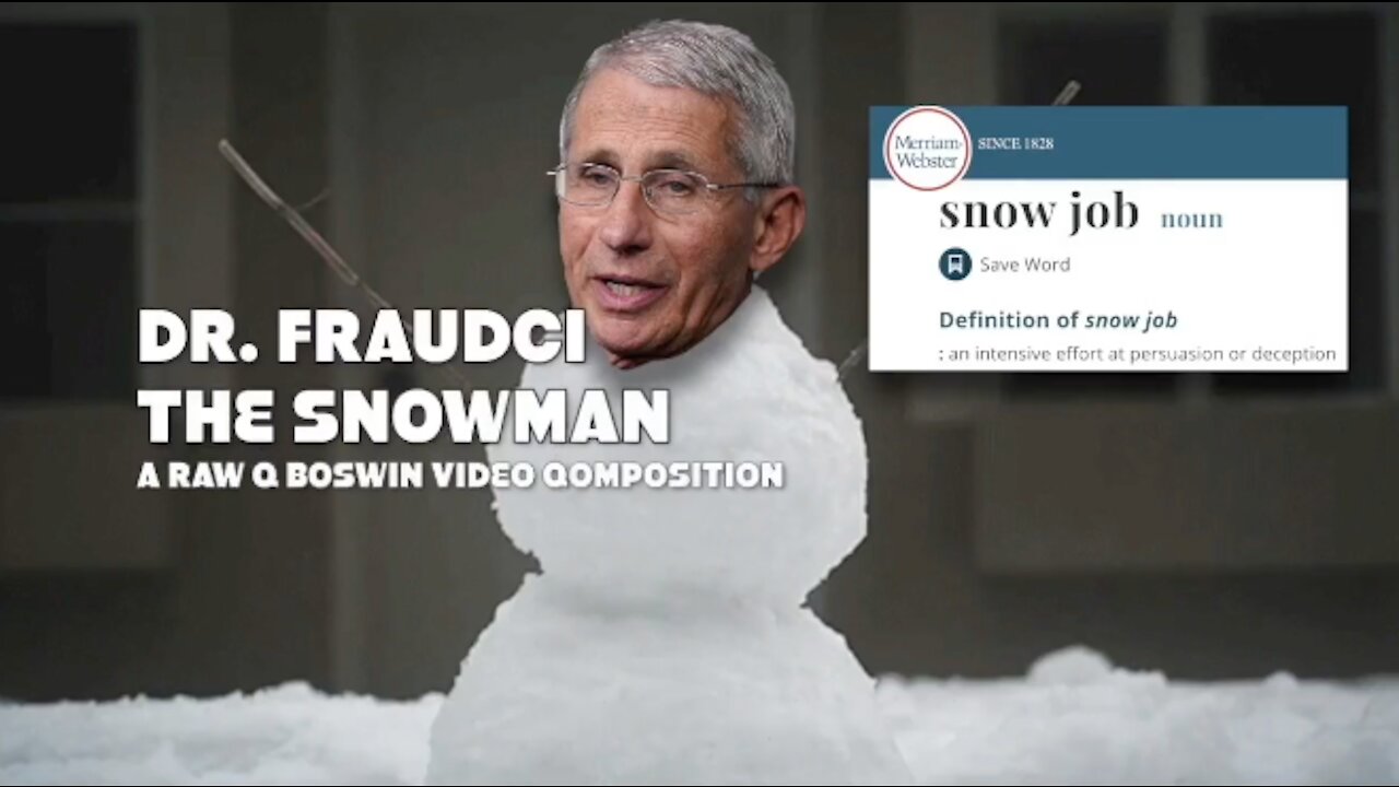 DR. FRAUDCI THE SNOWMAN ~ A CHRISTMAS LOCKDOWN CAROL