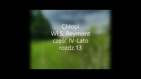 Chłopi -Wł.S.Reymont część IV- Lato rozdz.13