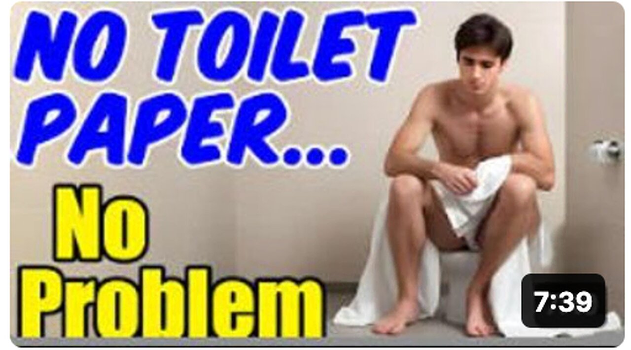 Problem SOLVED – REAL alternatives for NO Toilet Paper during SHTF