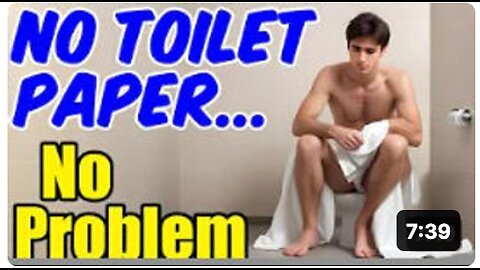 Problem SOLVED – REAL alternatives for NO Toilet Paper during SHTF