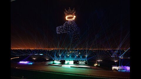 Amazing Drone Show at Ain Dubai