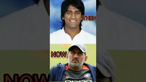 TRANSFORMATION OF MS DHONI THEN AND NOW #shorts #youtube #msdhoni