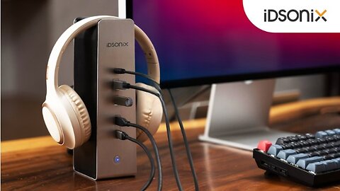 iDsonix :14-in-1 Thunderbolt™ 4 Dock with Headphone Stand