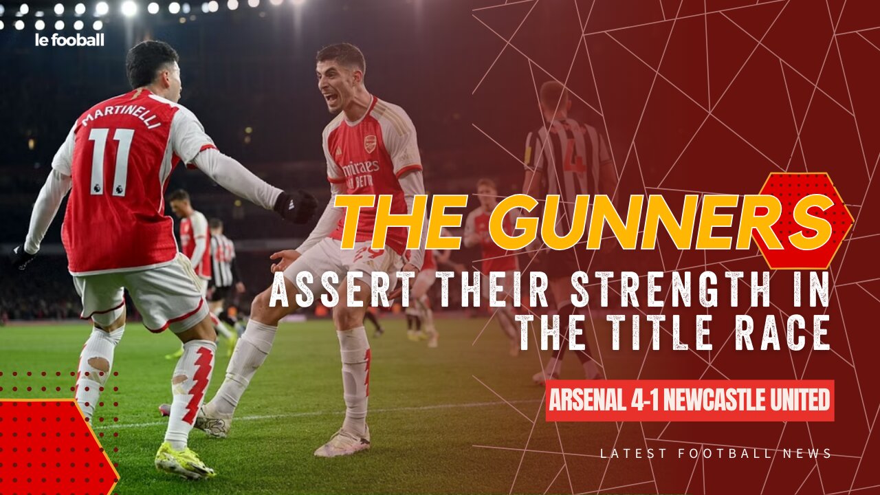 Arsenal's Bukayo Saka Leads the Way in 4-1 Victory over Newcastle, Maintaining Pace in Title Race