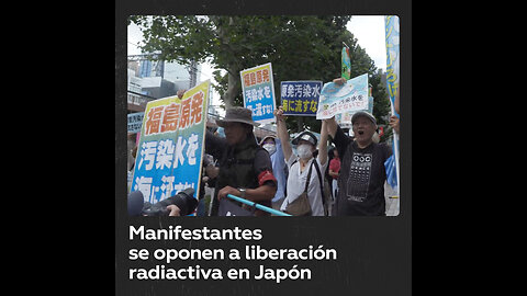 Protestas en Tokio contra la liberación de aguas residuales radiactivas al Pacífico