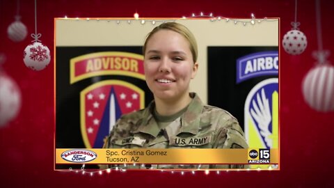 Military Greeting: Specialist Cristina Gomez