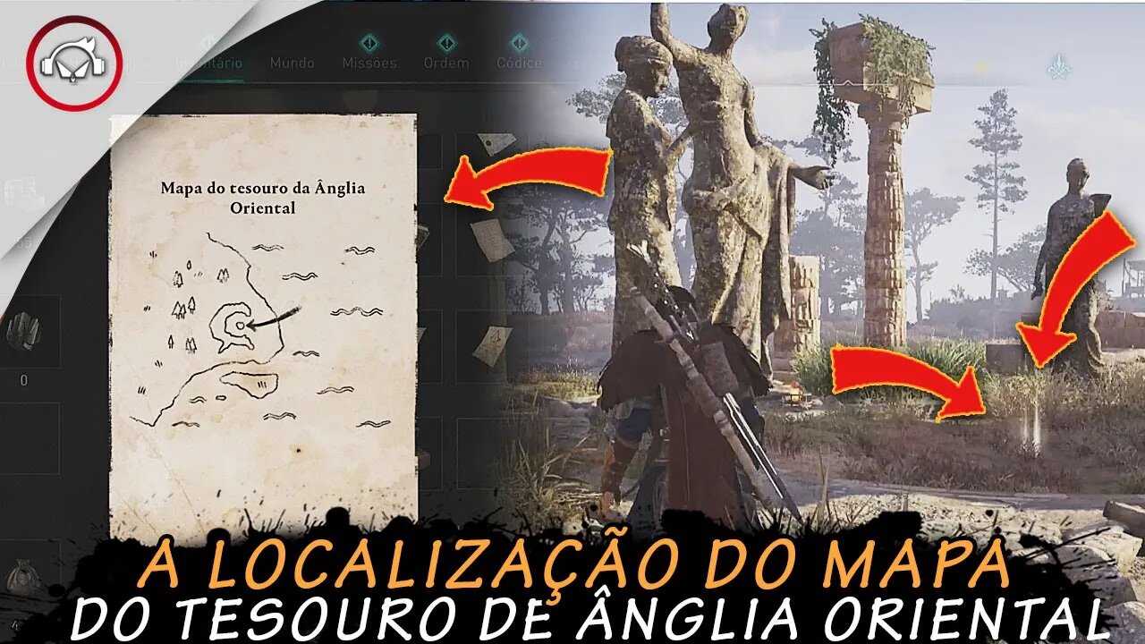 Assassin's creed valhalla, A Localização do mapa do tesouro de Ânglia Oriental | super dica PT-BR