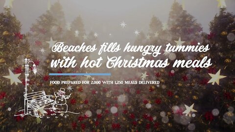Beaches staff, volunteers fill hungry tummies with hot Christmas meals
