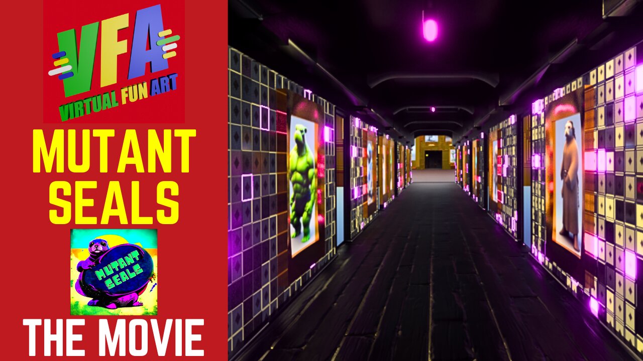 Mutant Seals. A thrilling movie of scary seal NFT art!