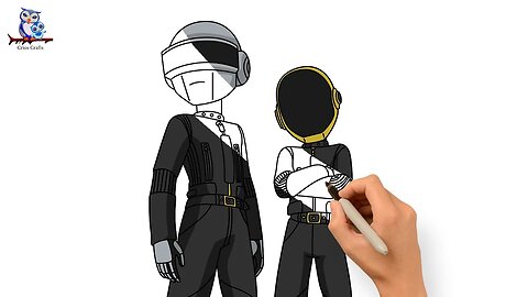 How to Draw Daff Punk EDM Musicians - Art Tutorial