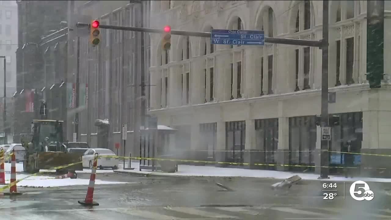 No parking on St. Clair Avenue and Ontario Street due to a water main break