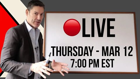 LIVE Q&A Thursday March 12th (Today) 7P EST.