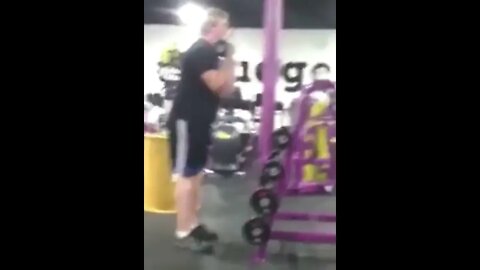 Guy screaming at Planet Fitness #shorts