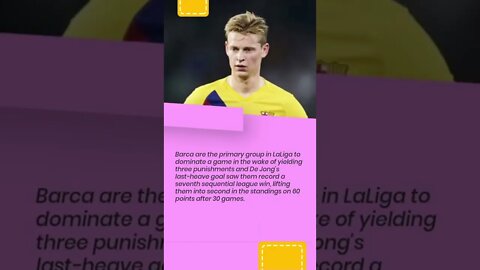 De Jong,Barcelona guarantee epic triumph regardless of surrendering 3 punishments to Levante #shorts