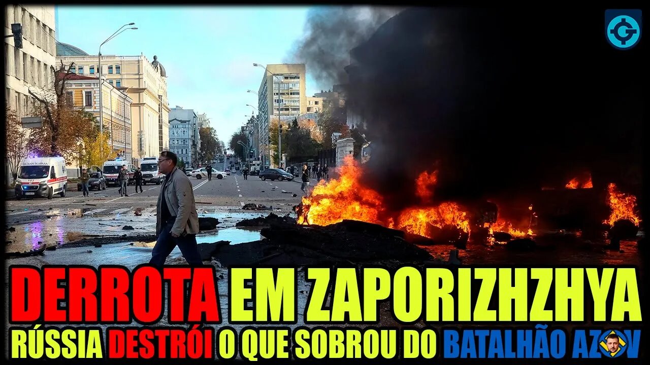 Ucrânia DERR0T4DA em Zaporizhzhya | Rússia destrói o que sobrou do Batalhão AZ0V | Live Geoforça