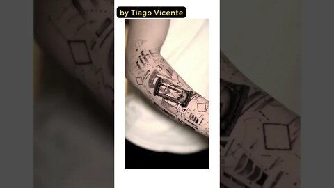 Stunning Tattoo by Tiago Vicente #shorts #tattoos #inked #youtubeshorts