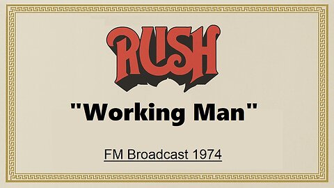 Rush - Working Man (Live in New York 1974)